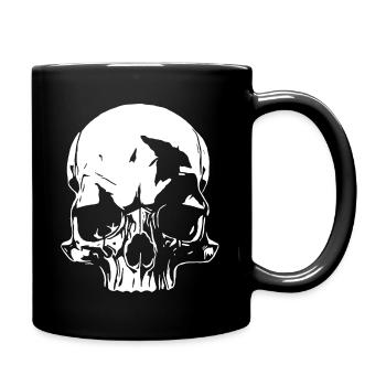 Totenschädel - der Klassiker - Tasse einfarbig - Schwarz - Rechts