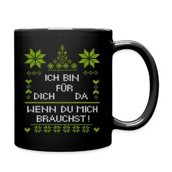 Je suis là pour toi quand tu as besoin de moi - Mug uni - noir - Droite