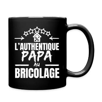 THE AUTHENTIC HANDYMAN DAD - Full Colour Mug - black - Right