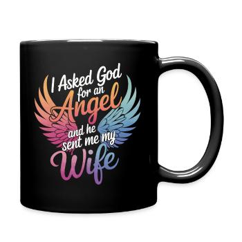 Femme Épouse Partenaire Famille Marié - Mug uni - noir - Droite
