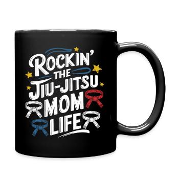 Power-Spruch für Jiu-Jitsu-Mamas - Tasse einfarbig - Schwarz - Rechts
