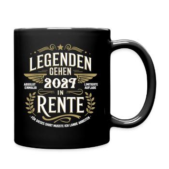 Legends to retire in 2027 Absolutely unique - Full Colour Mug - black - Right
