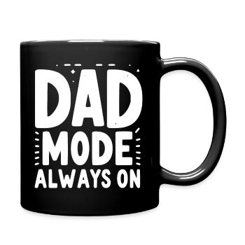 Mode papa toujours activé - Mug uni - noir - Droite