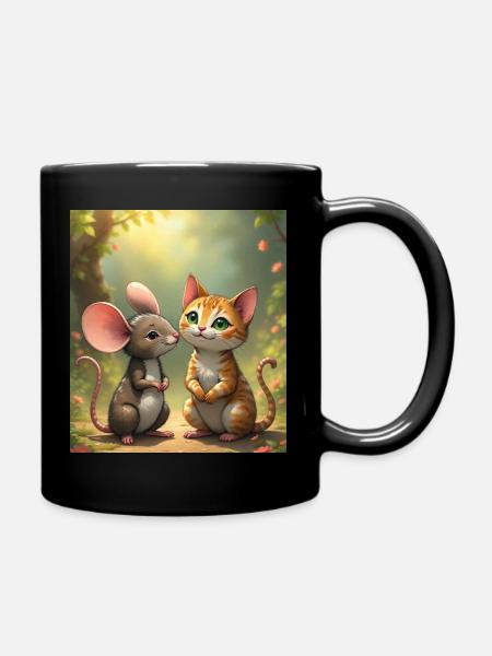 Didimaus69 / Catmouse 1 - Tasse einfarbig - Schwarz