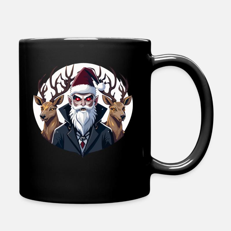Vampir Santa - Tasse einfarbig - Schwarz