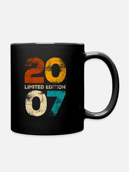 Vintage 2007 Limited Edition - Geburtstag Geschenk - Tasse einfarbig - Schwarz