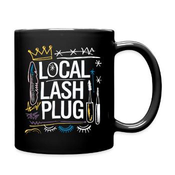 Glamouröse Wimpern vom Profi - Tasse einfarbig - Schwarz - Rechts