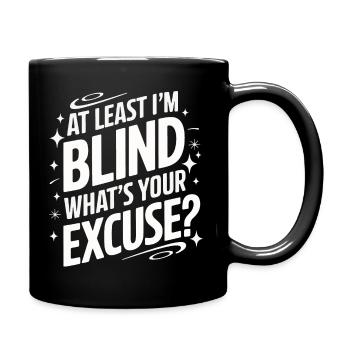 Aveugle Personnes malvoyantes - Mug uni - noir - Droite