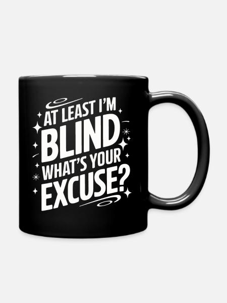 Blinde Blindheit Sehbehinderte Menschen - Tasse einfarbig - Schwarz