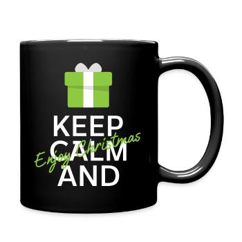 Keep Calm and Enjoy Christmas - Full Colour Mug - black - Right