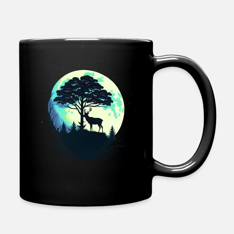 Die Natur ruft - Tasse einfarbig - Schwarz