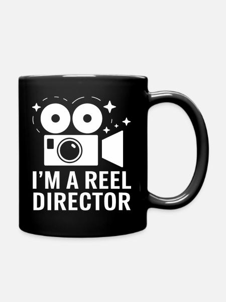 Filmmaker Film Director Cinematographer Film - Full Colour Mug - black