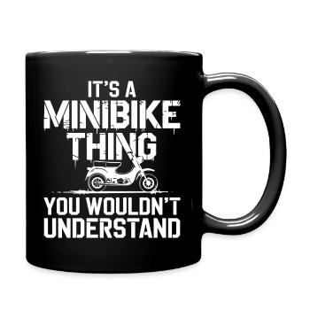 Leidenschaft für kleine Bikes - Tasse einfarbig - Schwarz - Rechts