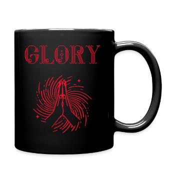 GLORY Christian Apparel Design - Full Colour Mug - black - Right