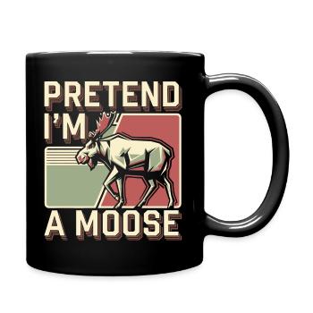 Aimez la nature avec humour - Mug uni - noir - Droite