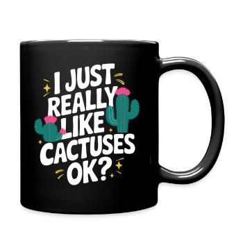 Cactus Cacti Desert Plant - Full Colour Mug - black - Right