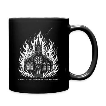 Kirche Authority - Tasse einfarbig - Schwarz - Rechts