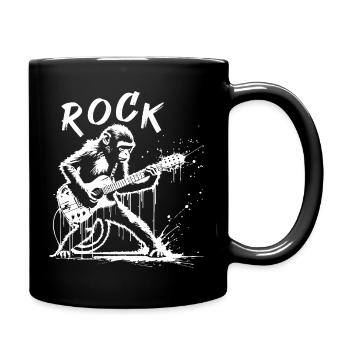 Singe de roche Aimal - Mug uni - noir - Droite