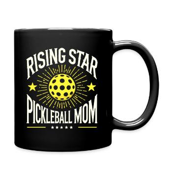 Rising Star Pickleball Mom - Full Colour Mug - black - Right