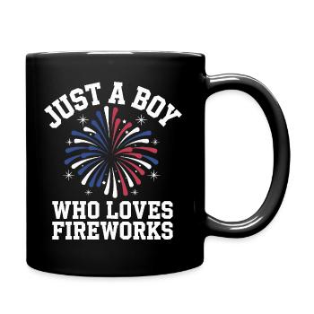 Pyrotechniker Feuerwerk Pyrotechnik - Tasse einfarbig - Schwarz - Rechts