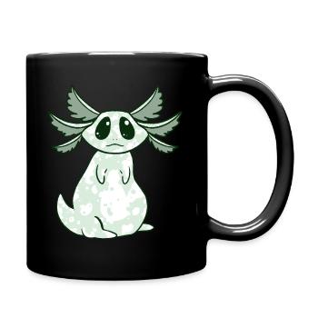 Axolotl - Tasse einfarbig - Schwarz - Rechts
