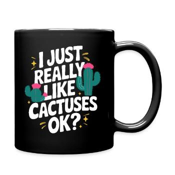 Cactus Cacti Desert Plant - Full Colour Mug - black - Right