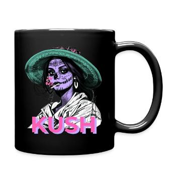 LA CATRINA KUSH FOR INDICA AND MEXICAN LOVERS - Full Colour Mug - black - Right
