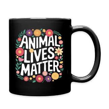 Végétarien Végétalien Végétarien Végétarien - Mug uni - noir - Droite