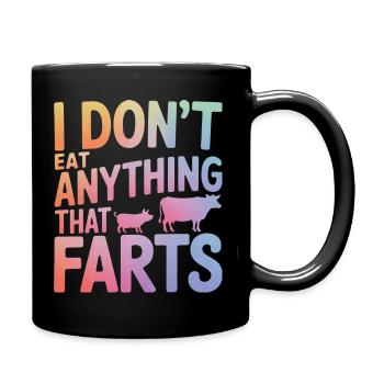 Végétarien Végétalien Végétarien Végétarien - Mug uni - noir - Droite