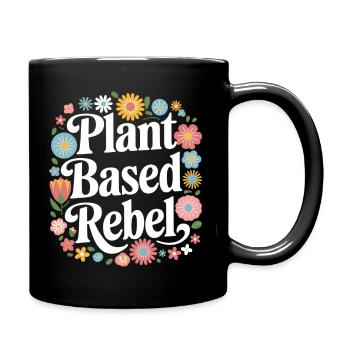 Végétarien Végétalien Végétarien Végétarien - Mug uni - noir - Droite