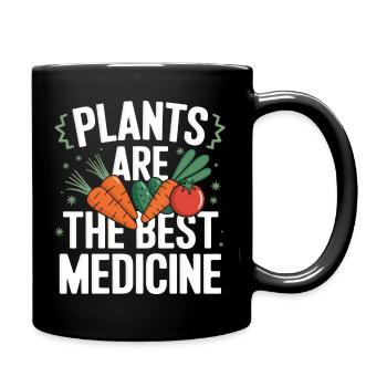 Végétarien Végétalien Végétarien Végétarien - Mug uni - noir - Droite