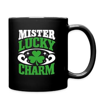 Mister Lucky Charm - St. Patrick's Day - Irland - Tasse einfarbig - Schwarz - Rechts