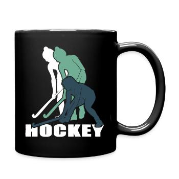 Hockey Hockey-fille Hockey sur gazon Club de hockey - Mug uni - noir - Droite