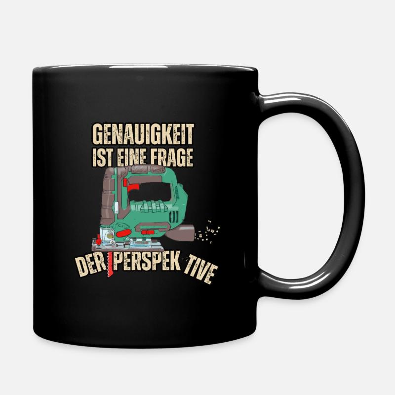 Genauigkeit ist eine Frage der Perspektive - Tasse einfarbig - Schwarz
