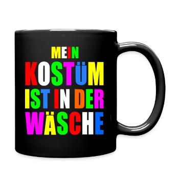 mein kostüm ist in der wäsche - Tasse einfarbig - Schwarz - Rechts