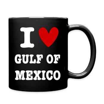 I LOVE GULF OF MEXICO - Tasse einfarbig - Schwarz - Rechts