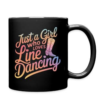 Danse en ligne Danseurs - Mug uni - noir - Droite