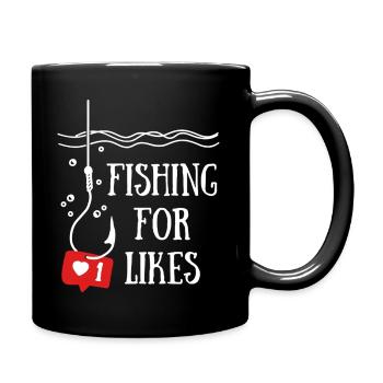 Fishing For Likes - Full Colour Mug - black - Right