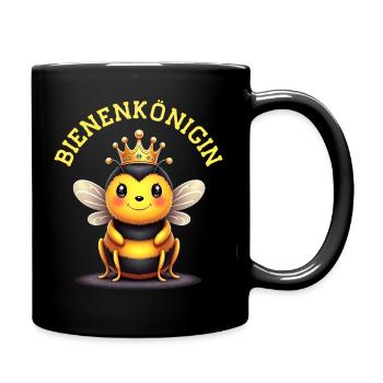 Bienenkönigin Biene Kostüm süß Bienen Insekt - Tasse einfarbig - Schwarz - Rechts