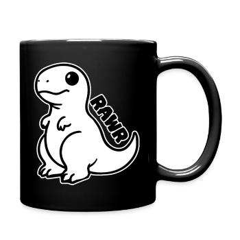 Dinosaure mignon - T-rex Rawr Design - Mug uni - noir - Droite