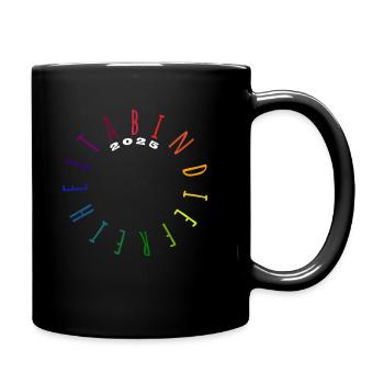 Ab in die Freiheit - ABI 2025 - Abitur - Spruch - Tasse einfarbig - Schwarz - Rechts