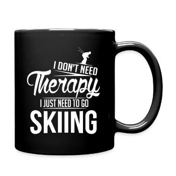 I Just Need To Go Skiing - Full Colour Mug - black - Right