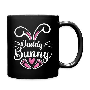 Daddy Bunny - Full Colour Mug - black - Right