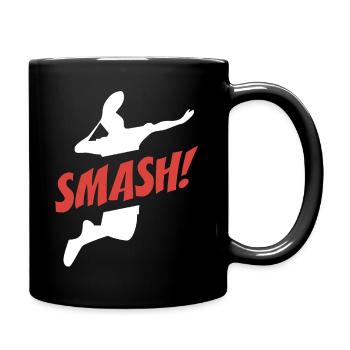 Smash Badminton - Full Colour Mug - black - Right