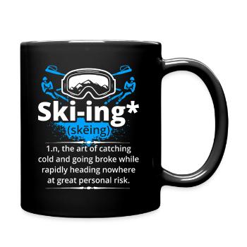 Skiing Definition - Full Colour Mug - black - Right