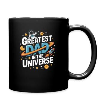 Greatest Dad in the Universe – Father's Day Gift - Full Colour Mug - black - Right