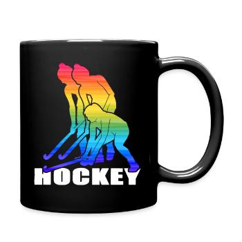 Hockey Hockey sur gazon Hockey Saison de hockey féminin - Mug uni - noir - Droite