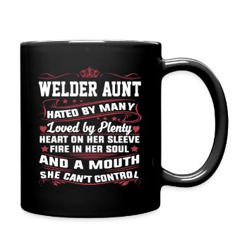 Awesome Welder Aunt - Full Colour Mug - black - Right