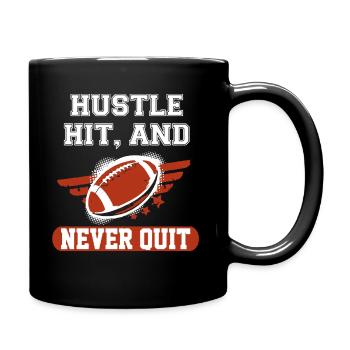 American Football - Full Colour Mug - black - Right