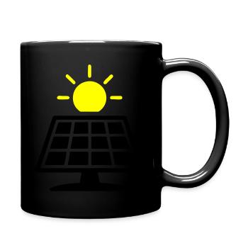 Photovoltaic System Solar Panels - Full Colour Mug - black - Right